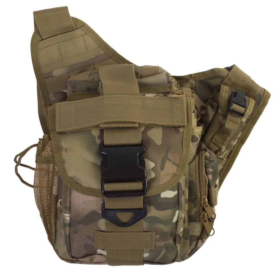 Армейская тактическая сумка на плечо MOLLE (камуфляж Multicam) от компании Магазин сувениров и подарков "Особый Случай" в Челябинске - фото 1