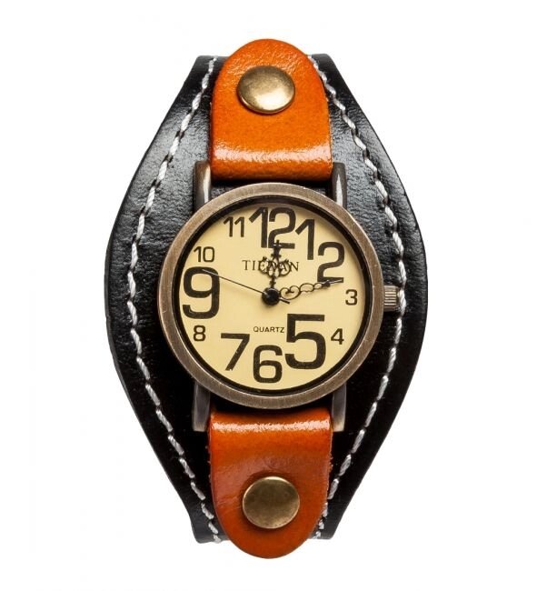 Браслет-часы "Классика" черный/коричневый от компании Магазин сувениров и подарков "Особый Случай" в Челябинске - фото 1