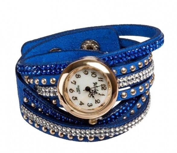 Браслет-часы "Радуга" голубой от компании Магазин сувениров и подарков "Особый Случай" в Челябинске - фото 1