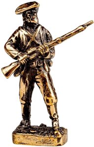 Фигурка Пираты "Томас Кэвендиш" латунь. Игрушка литая металлическая 54 мм (1:32)