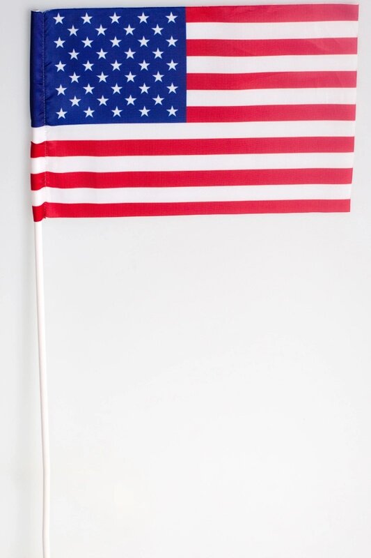 Флажок США на палочке 15х23 см от компании Магазин сувениров и подарков "Особый Случай" в Челябинске - фото 1