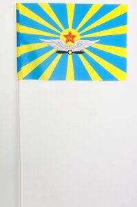 Флажок ВВС СССР на палочке 15х23 см