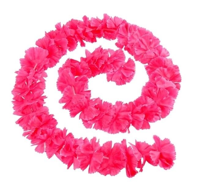 Гавайская гирлянда "Цветочки", цвет розовый, 2 м. от компании Магазин сувениров и подарков "Особый Случай" в Челябинске - фото 1