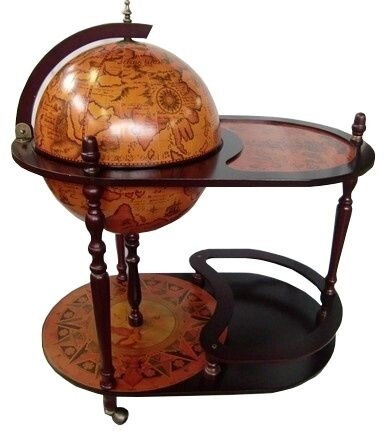 Глобус-бар JuFeng с сервировочным столиком сфера 42 см.