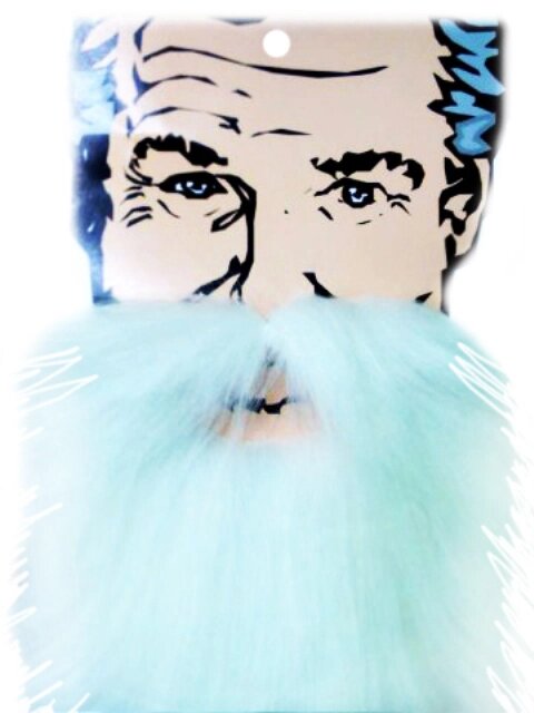 Карнавальная Борода белая (на резинке) от компании Магазин сувениров и подарков "Особый Случай" в Челябинске - фото 1