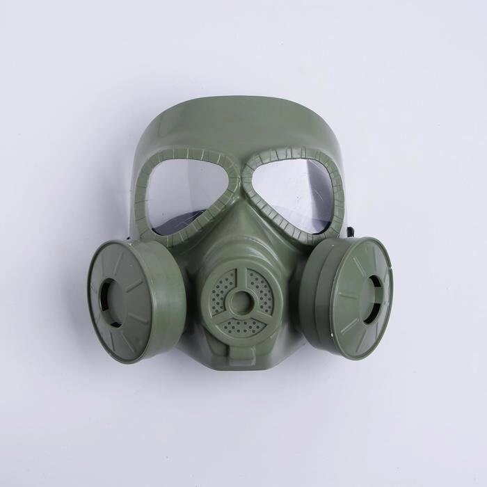Карнавальная маска «Противогаз», цвет зелёный от компании Магазин сувениров и подарков "Особый Случай" в Челябинске - фото 1