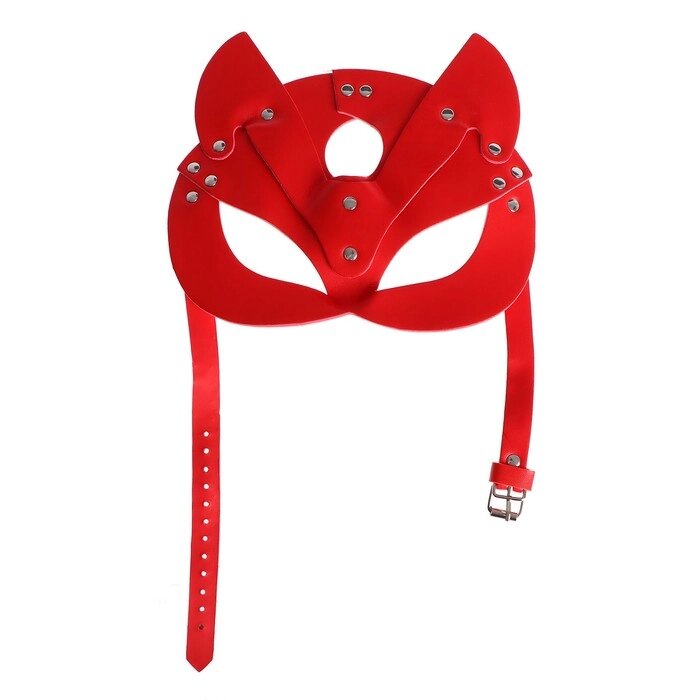 Карнавальный маска «Кошка», цвет красный от компании Магазин сувениров и подарков "Особый Случай" в Челябинске - фото 1