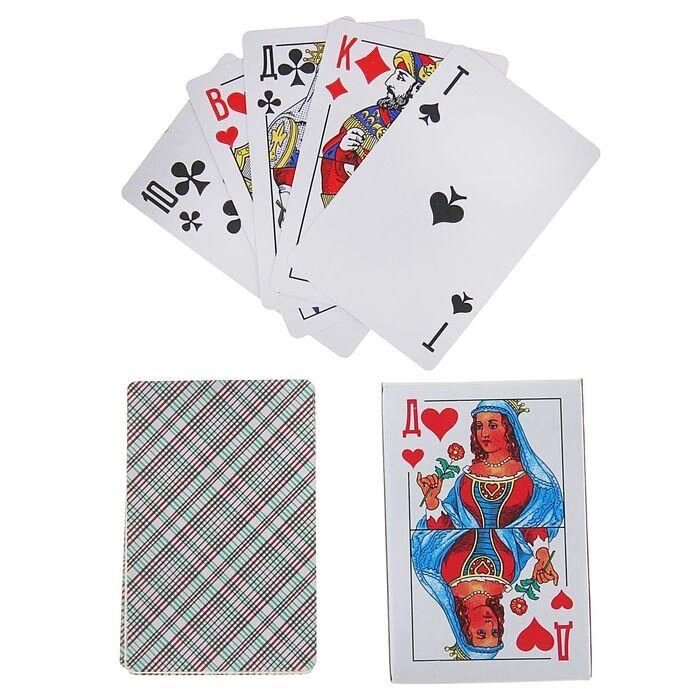 Карты игральные бумажные "Дама", 36 карт в колоде от компании Магазин сувениров и подарков "Особый Случай" в Челябинске - фото 1
