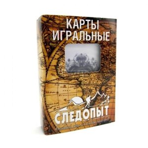 Карты игральные "Следопыт", влагостойкие, пластик, 54 шт.