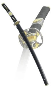 Катана самурайский меч классическая черные ножны