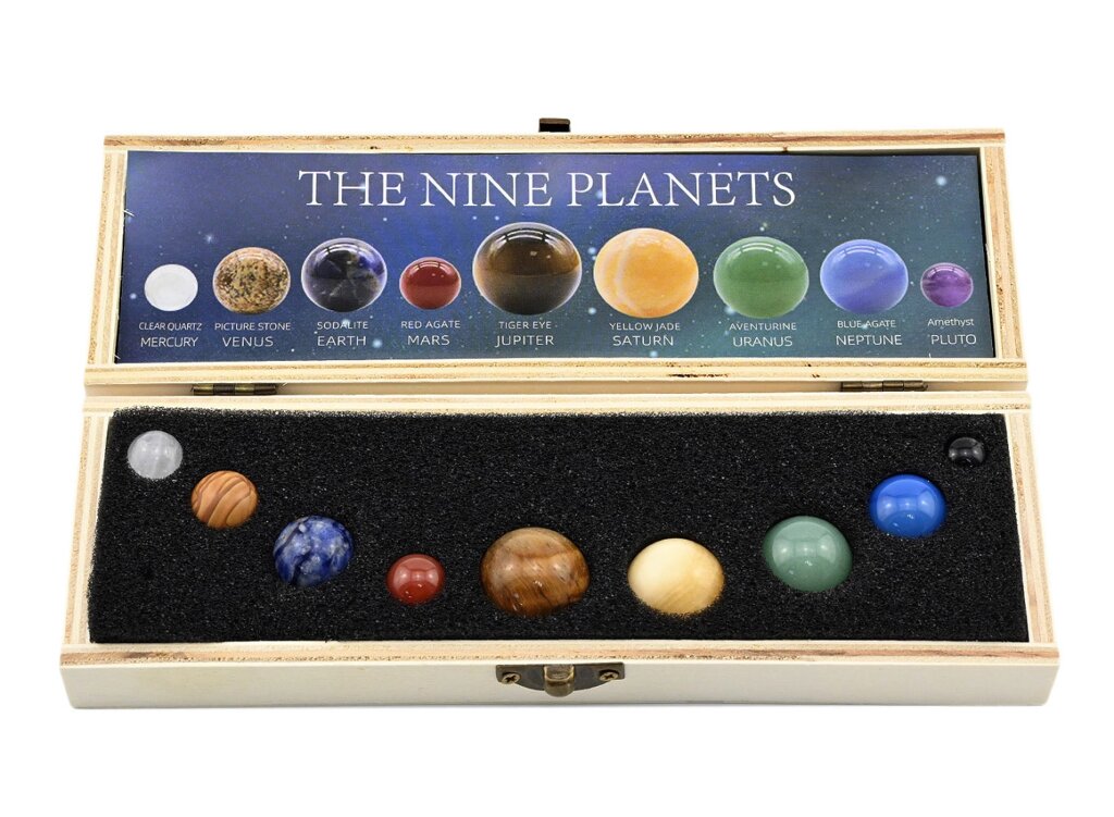 Коллекция планет из натуральных камней 205*67*40мм от компании Магазин сувениров и подарков "Особый Случай" в Челябинске - фото 1