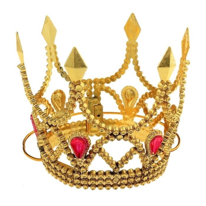 Корона "Принцессы" на веревочке золото от компании Магазин сувениров и подарков "Особый Случай" в Челябинске - фото 1
