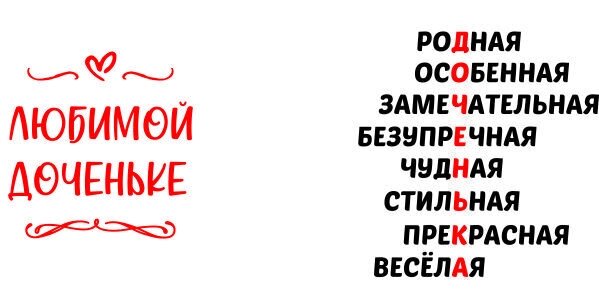 Кружка керамическая Дочке №0002 Любимой доченьке от компании Магазин сувениров и подарков "Особый Случай" в Челябинске - фото 1