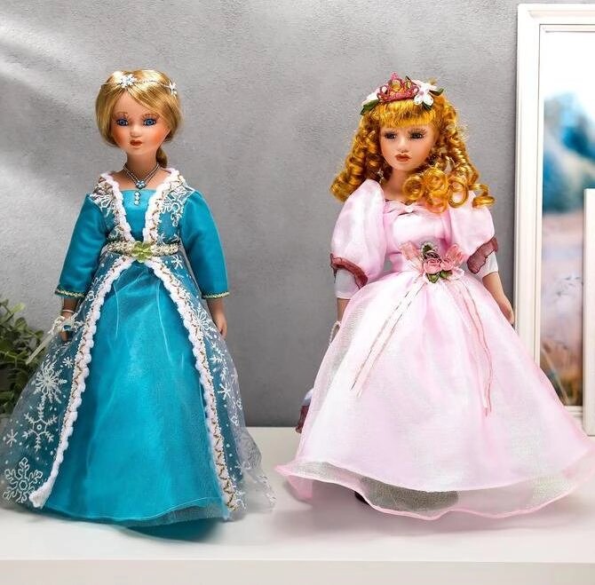 Кукла коллекционная керамика Принцесса" МИКС 40 см от компании Магазин сувениров и подарков "Особый Случай" в Челябинске - фото 1