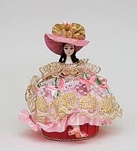 Кукла-шкатулка "Дама в шляпке", в ассортименте от компании Магазин сувениров и подарков "Особый Случай" в Челябинске - фото 1
