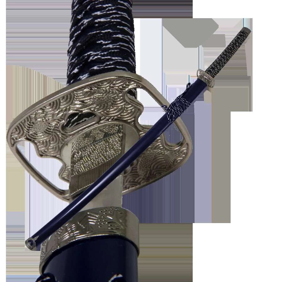 Меч самурайский. Ножны синие, гарда серебристая от компании Магазин сувениров и подарков "Особый Случай" в Челябинске - фото 1