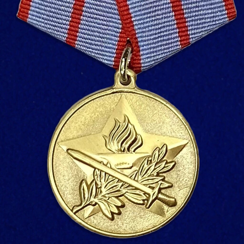 Медаль "За активную военно-патриотическую работу" от компании Магазин сувениров и подарков "Особый Случай" в Челябинске - фото 1