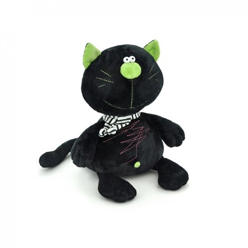 Мягкая игрушка "Кот Батон" черный (15 см.)