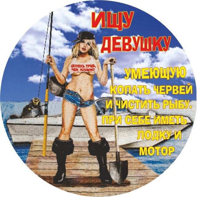 Наклейка «Ищу девушку» от компании Магазин сувениров и подарков "Особый Случай" в Челябинске - фото 1