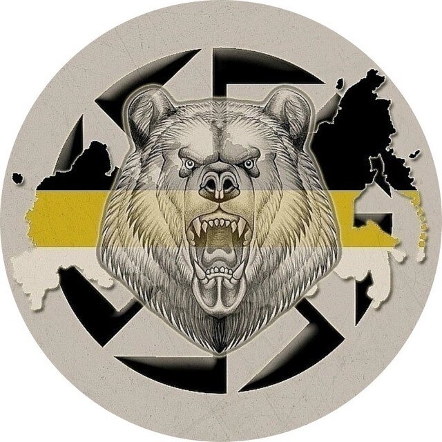 Наклейка «Медведь с коловоротом» № П160 от компании Магазин сувениров и подарков "Особый Случай" в Челябинске - фото 1