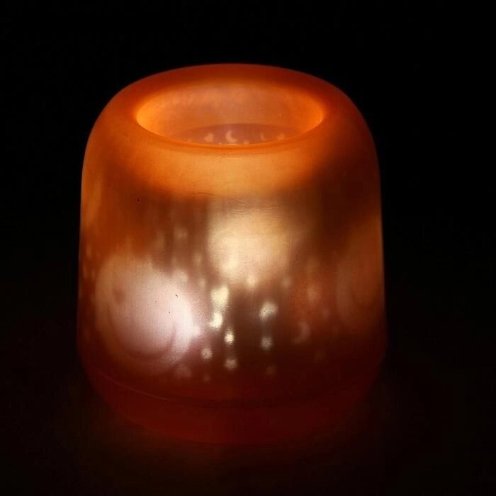 Ночник свеча "Веселый смайлик"  задуваемый LED от компании Магазин сувениров и подарков "Особый Случай" в Челябинске - фото 1
