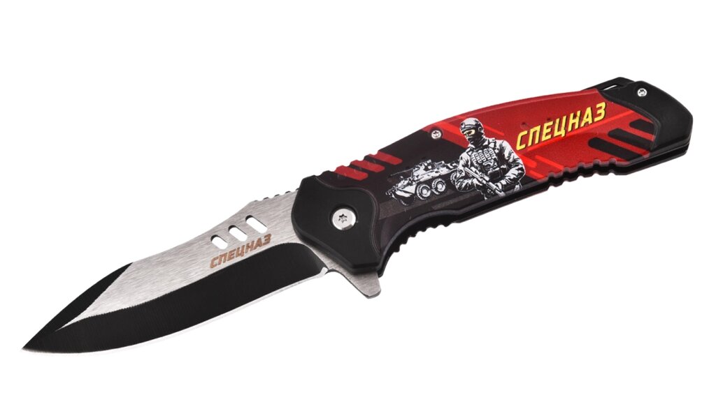 Нож с символикой Спецназа от компании Магазин сувениров и подарков "Особый Случай" в Челябинске - фото 1