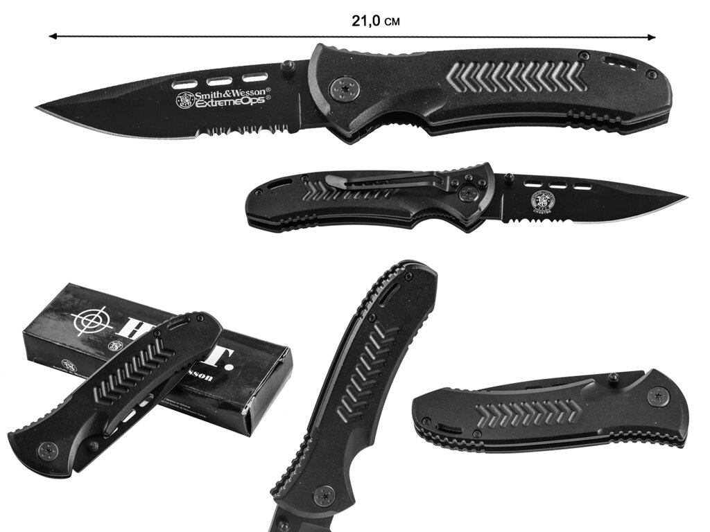 Нож Smith & Wesson Extreme Ops CK08TBS (США) от компании Магазин сувениров и подарков "Особый Случай" в Челябинске - фото 1