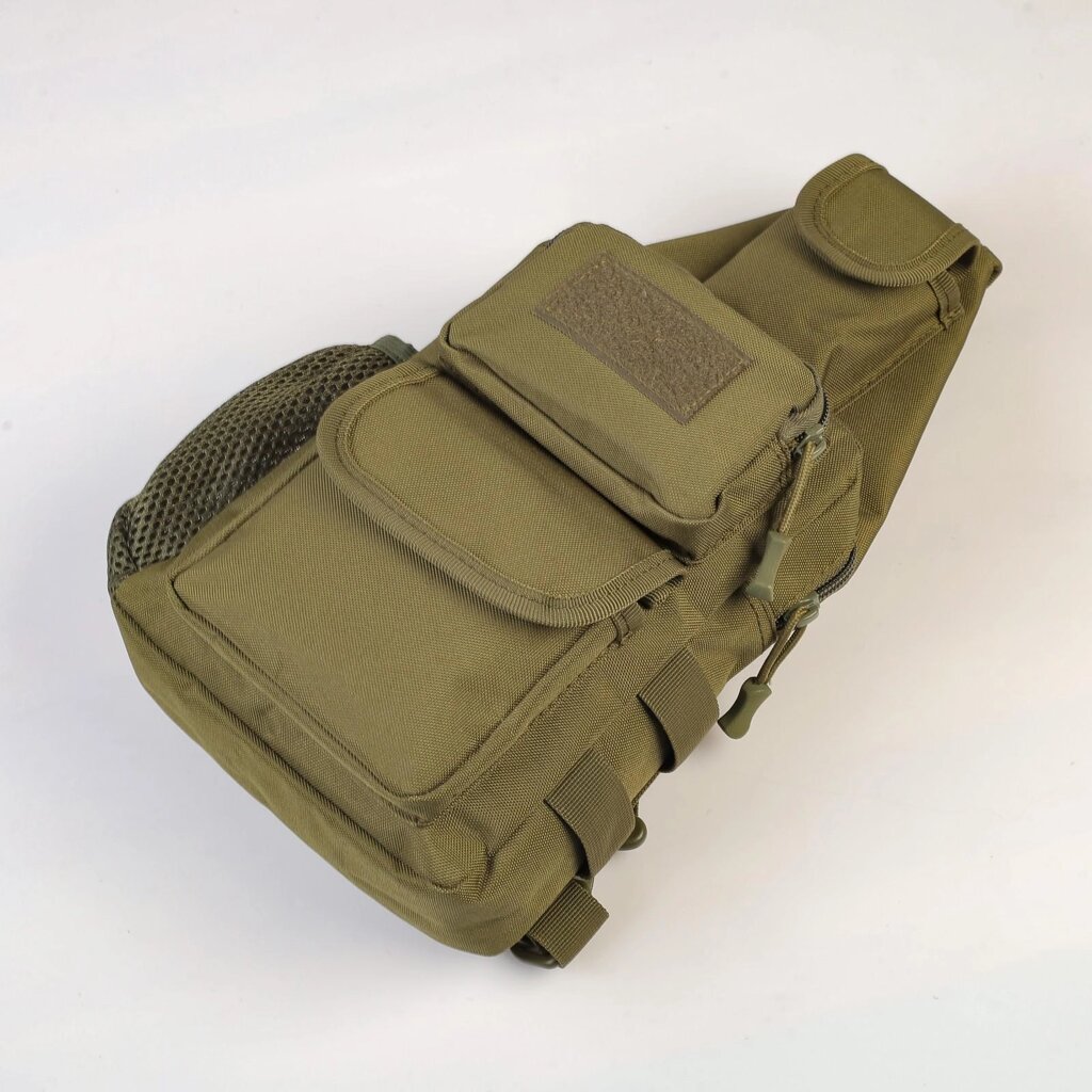 Однолямочный рюкзак "Storm tactic" олива от компании Магазин сувениров и подарков "Особый Случай" в Челябинске - фото 1