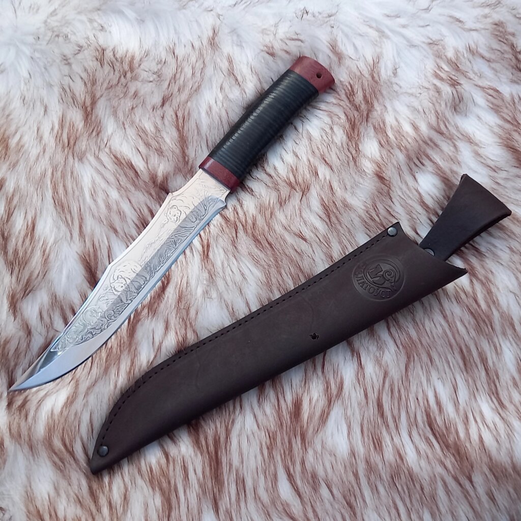 Охотничий нож НС-35 (40Х10С2М) гравировка (Златоуст) от компании Магазин сувениров и подарков "Особый Случай" в Челябинске - фото 1