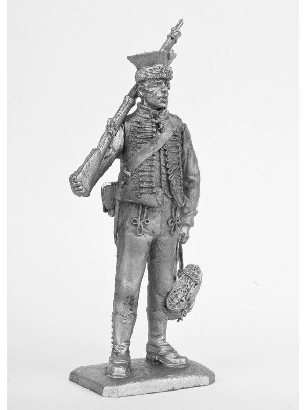 Оловянный солдатик Фузелер пеших гусар Наполеона 1800-1801 год от компании Магазин сувениров и подарков "Особый Случай" в Челябинске - фото 1
