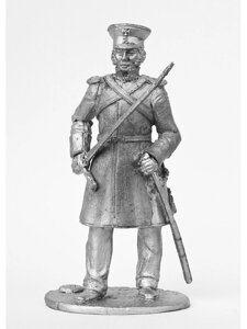 Оловянный солдатик Обер-офицер пеших полков Симбирского ополчения, 1812-1813 гг.