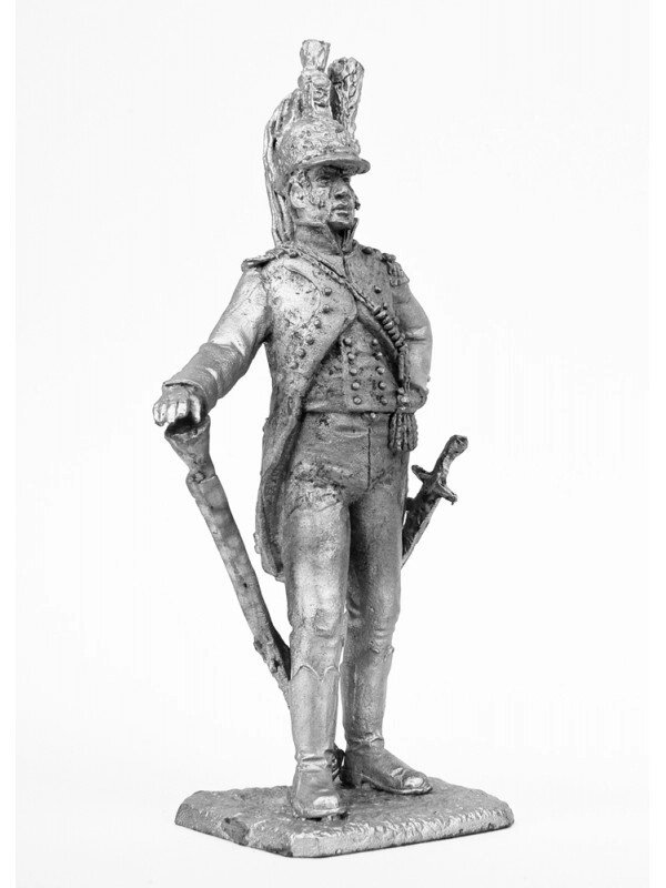 Оловянный солдатик Офицер драгунского полка Наполеона 1798 год от компании Магазин сувениров и подарков "Особый Случай" в Челябинске - фото 1
