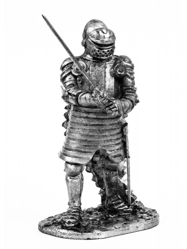 Оловянный солдатик Рыцарь с закрытым забралом, 1440 г от компании Магазин сувениров и подарков "Особый Случай" в Челябинске - фото 1