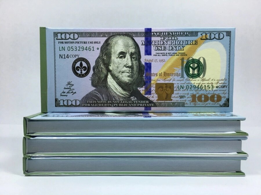 Отрывной блокнот 100 Американских долларов от компании Магазин сувениров и подарков "Особый Случай" в Челябинске - фото 1