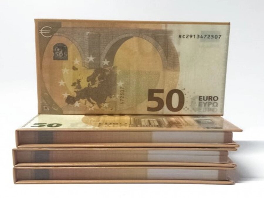 Отрывной блокнот 50 Евро от компании Магазин сувениров и подарков "Особый Случай" в Челябинске - фото 1