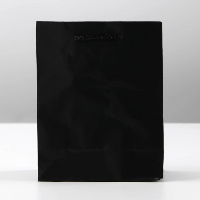 Пакет ламинированный «Чёрный», L 31х40х11,5 см от компании Магазин сувениров и подарков "Особый Случай" в Челябинске - фото 1