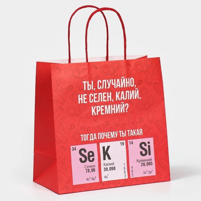 Пакет подарочный «Секси», 22 х 22 х 11 см от компании Магазин сувениров и подарков "Особый Случай" в Челябинске - фото 1