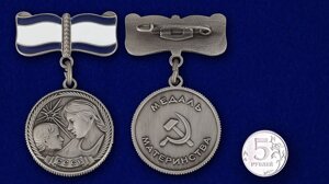 Медаль Материнства первой степени в Челябинской области от компании Магазин сувениров и подарков "Особый Случай" в Челябинске