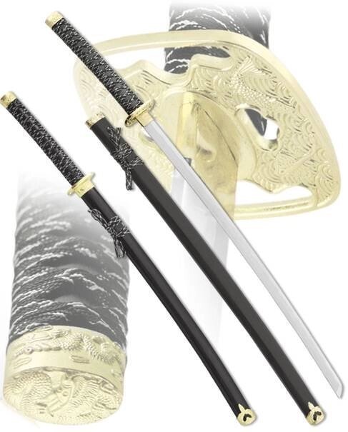 Набор самурайских мечей, 2 шт. Ножны черные - описание