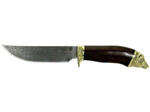 Подарочный нож Лесник Дамаск литьё (Ворсма)
