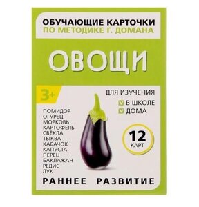 Обучающие карточки по методике Г. Домана "Овощи" 1716780 в Челябинской области от компании Магазин сувениров и подарков "Особый Случай" в Челябинске