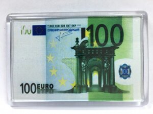 Магнит на холодильник "100 евро"