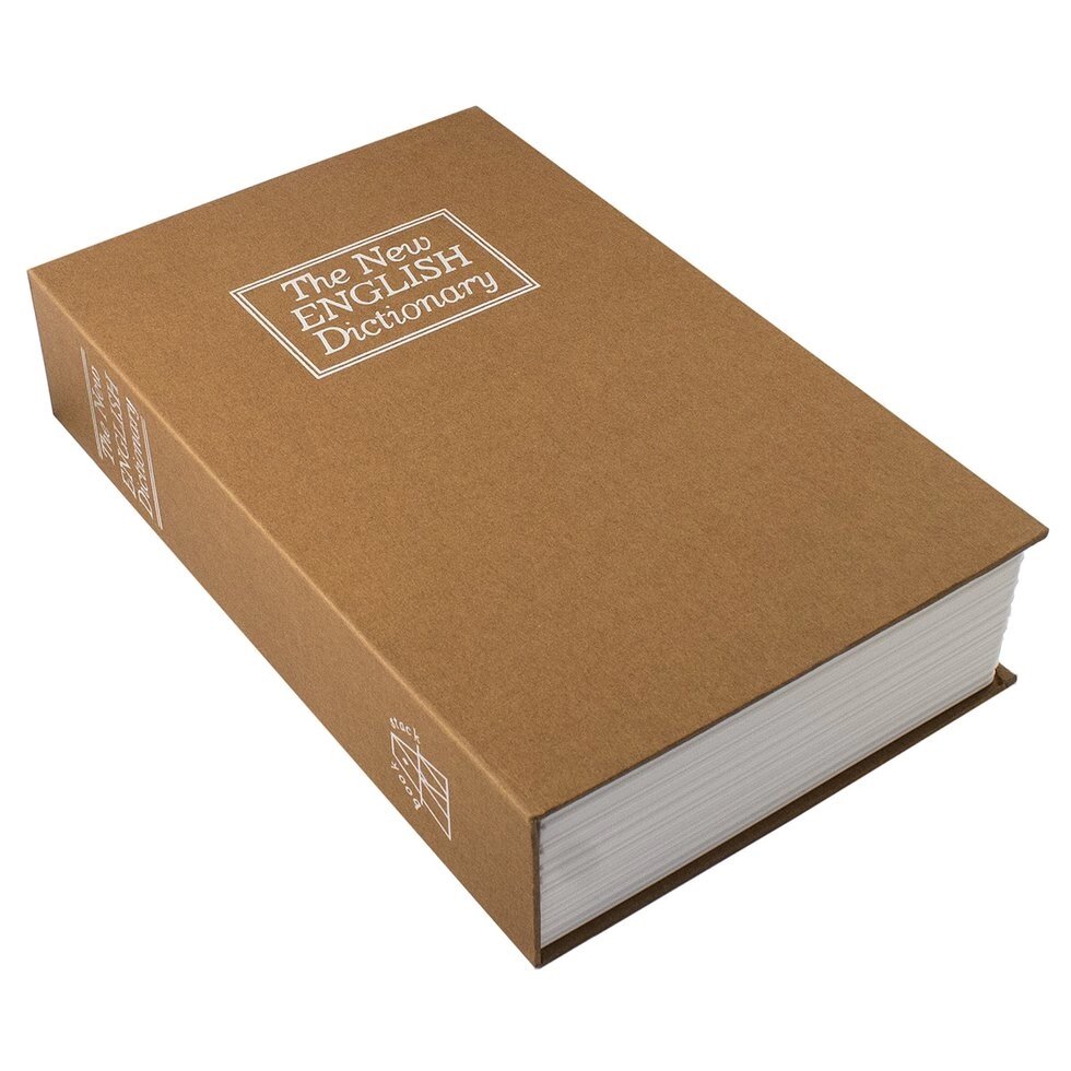 Книга сейф Английский словарь 24 см. коричневая - доставка
