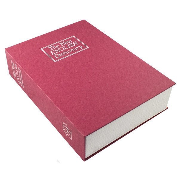 Книга сейф Английский словарь The New English Dictionary 24 см. бордо - розница