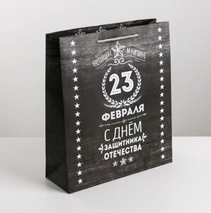 Пакет ламинированный вертикальный «Защитнику», ML 23  27  8 см в Челябинской области от компании Магазин сувениров и подарков "Особый Случай" в Челябинске