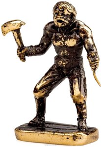Фигурка Пираты "Черная Борода" латунь. Игрушка литая металлическая 54 мм (1:32)