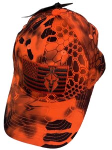 Бейсболка Kryptek Inferno оранжевого цвета в Челябинской области от компании Магазин сувениров и подарков "Особый Случай" в Челябинске