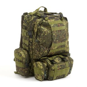 Армейский тактический рюкзак 50 л. (русская цифра) с подсумками