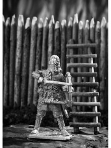 Оловянный солдатик Викинг со щитом