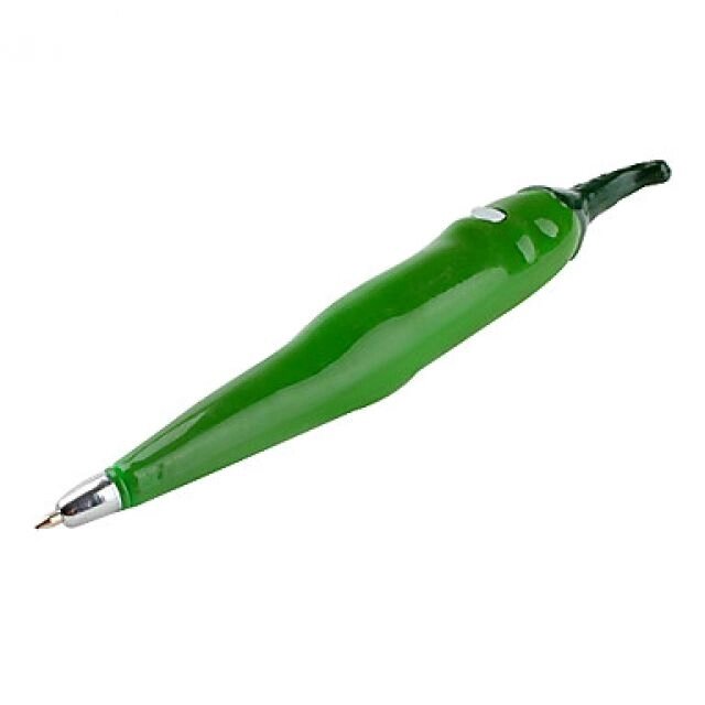Ручка прикол &quot;Перец зеленый&quot; с магнитом, шариковая - гарантия